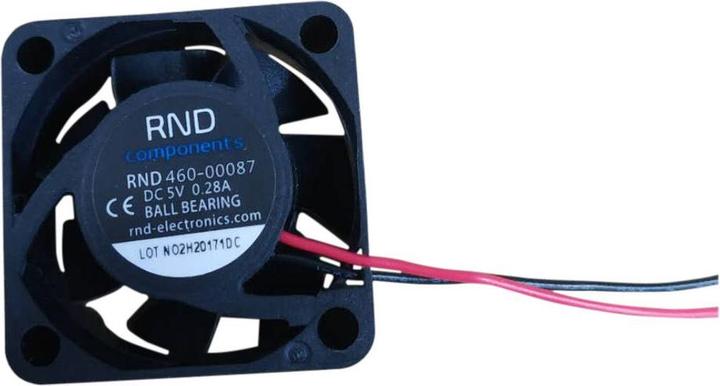 RND Components Axial fan DC 30x30x10mm 5V 7.6m³/h (30 mm)