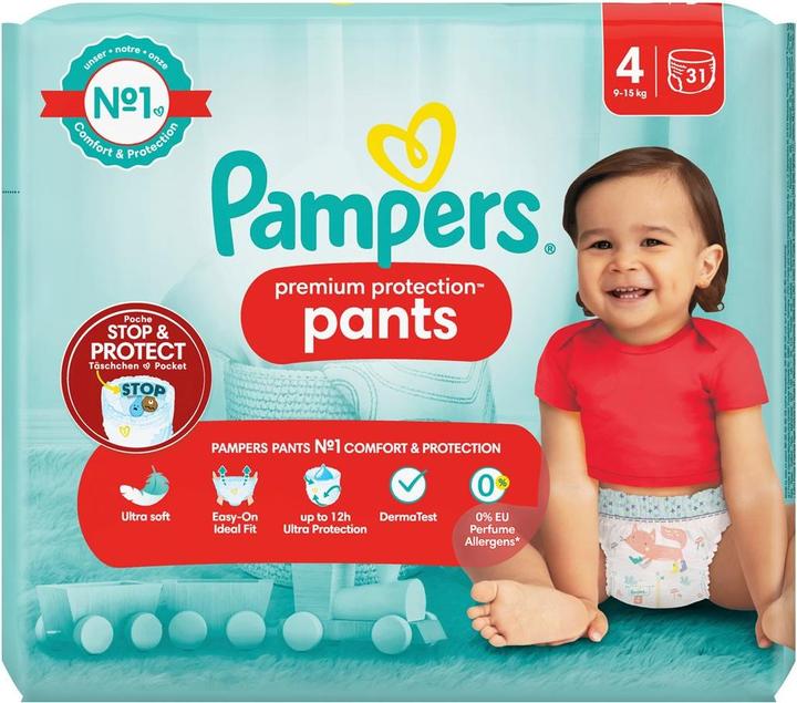 Image du produit Pampers Protection premium (Taille 4, Pack, 31 pièce(s))