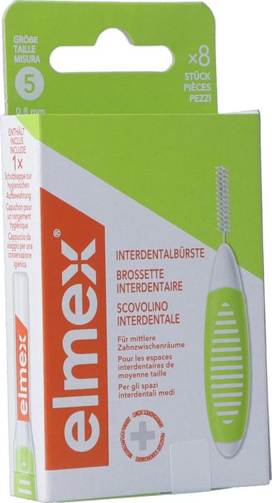 Image du produit Elmex Brosses interdentaires 0.8mm Vert (8 pcs) (8 x, 0.80 mm)