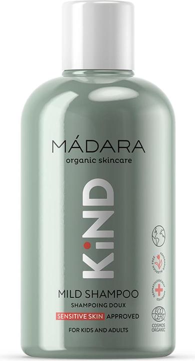 Immagine prodotto Madara Shampoo biologico delicato per bambini ai fiori di tiglio e lino - 250ml - Mádara (250 ml, Shampoo liquido)