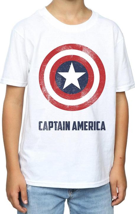 Immagine prodotto Captain America Shield Text Maglietta Ragazzi (128)