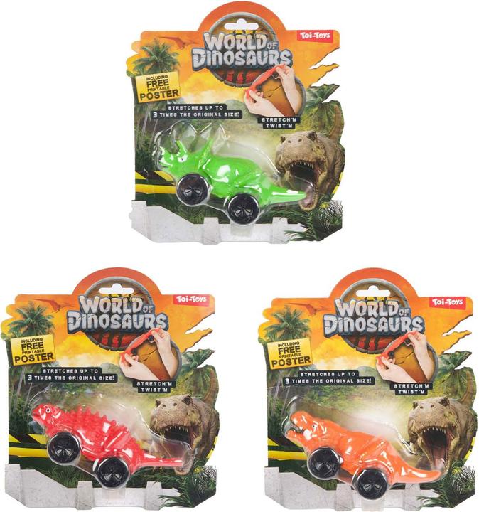 Actual product image Stretchy dinosaur car