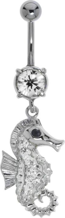 Bijouteria Bauchpiercing (Chirurgenstahl 316L, Kristall, Messing rhodiniert)