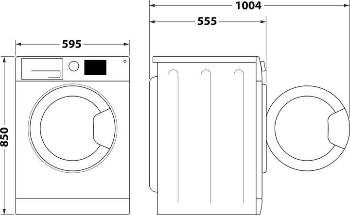 Image du produit Indesit Lave-linge séchant posable BDE 96436 WKV IT - BDE 96436 WKV IT