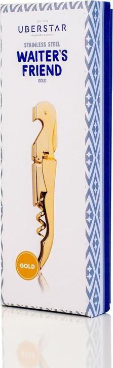 Actual product image Uberstar Corkscrew Waiter's Friend Gold (Sommelier knife)