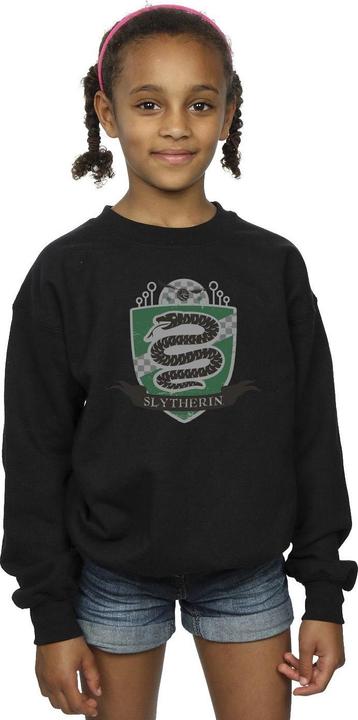 Actual product image Girls Slytherin Chest Badge Sweatshirt (152, 158)