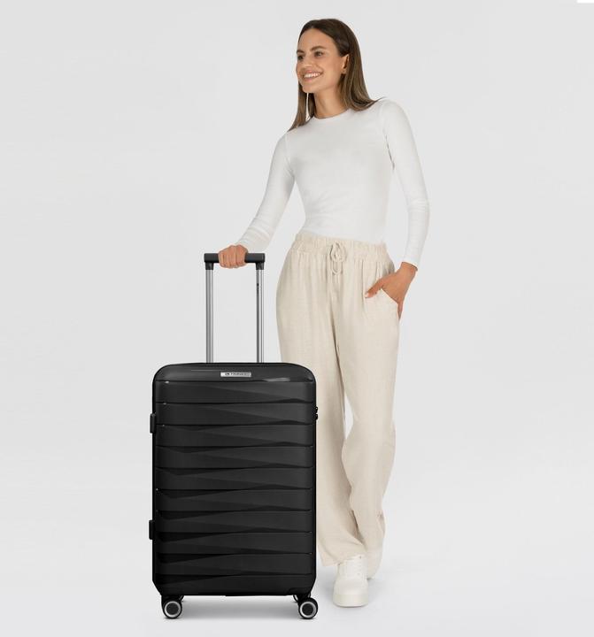 Actual product image Franky London 4-wheel trolley M 42 cm with expansion fold (59 l, M (50 - 90l))