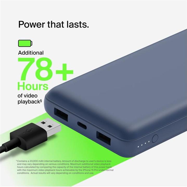 Actual product image Belkin BoostCharge (20000 mAh, 15 W, 74 Wh)