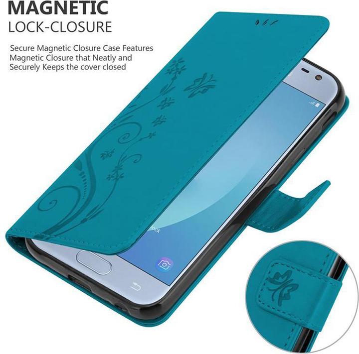 Productafbeelding Cadorabo Bloemen Boekomslag (Samsung Galaxy J3 2017 (VS-versie))