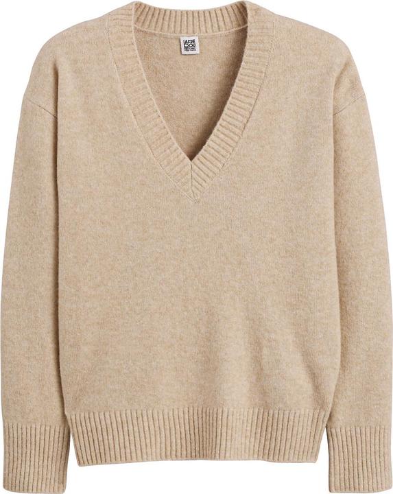 Produktbild La Redoute Collections Oberteil mit V-Ausschnitt (38)