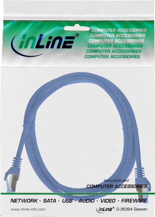 Produktbild InLine Patchkabel (S/FTP, CAT6a, 1 m)