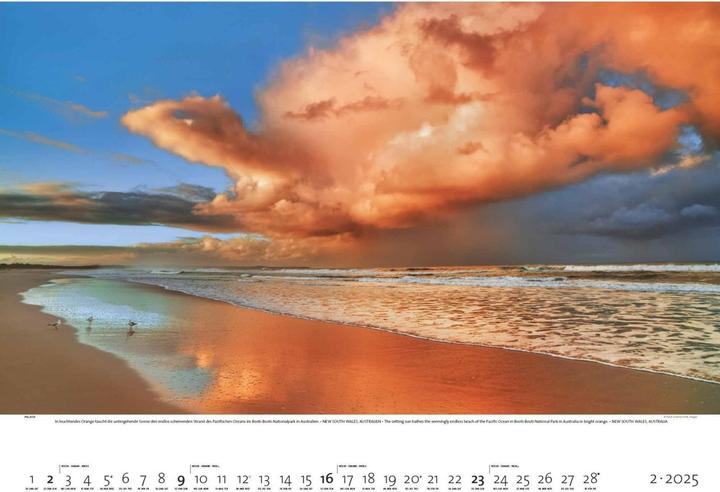 Immagine prodotto Paradiso terrestre 2025 - Calendario illustrato 70x50 cm - Natura e paesaggio - Calendario da (50 x 70 cm, Copertina rigida, Tedesco, Francese, Inglese)