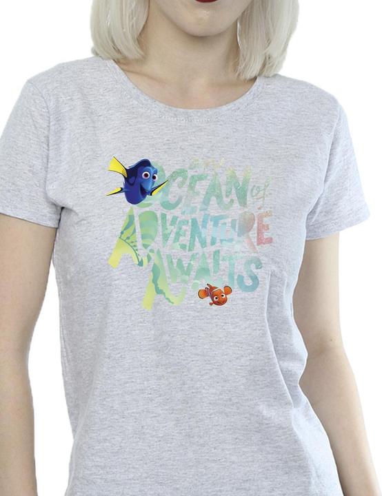 Actual product image Disney Womens/Ladies Finding Dory Ocean Of Adventure Cotton T-Shirt (M)