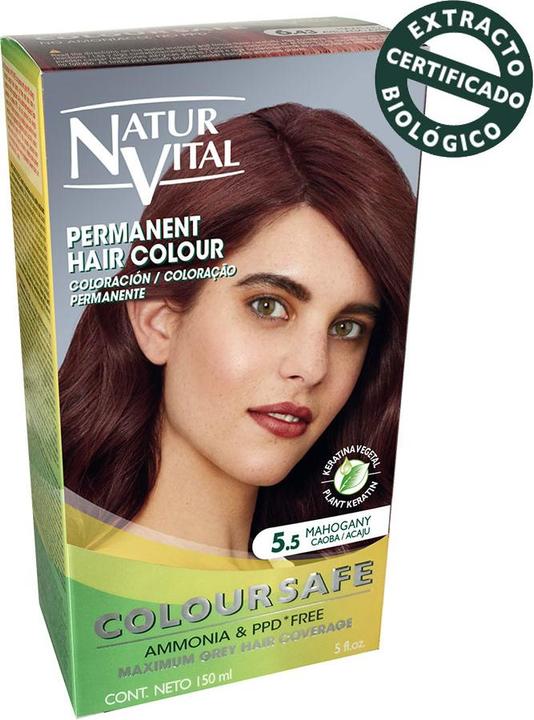 Image du produit Naturaleza Y Vida COLOURSAFE encre permanente #5.5-caoba 150 ml (5.5)