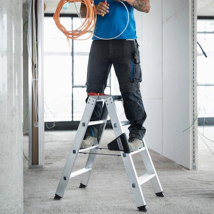 Actual product image Munk Stepladder with steps, double-sided access 2x9 steps (Stepladder, 7.30 cm)