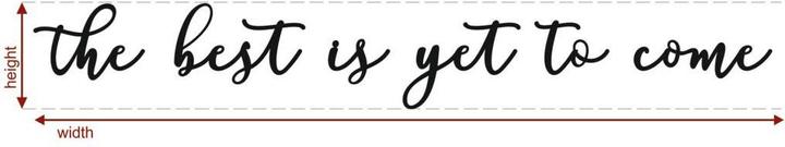 Produktbild Trenddeko Pappel The best is yet to come (279 x 40 cm)