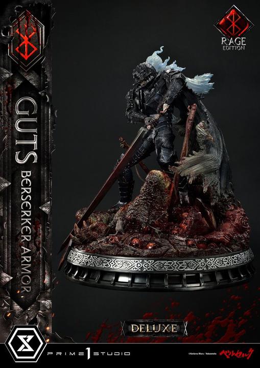 Actual product image Prime 1 Studio Berserk statuette 1/4 Guts Berserker Armor Rage Edition Deluxe Version 67 cm