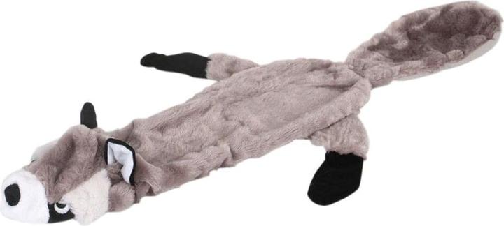 Actual product image JTI Soft squeaky toy - raccoon (Tug toy dog)