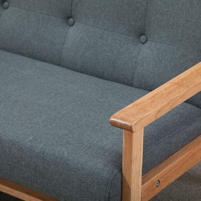 Immagine prodotto Swisshandel24 Divano doppio imbottito loveseat design compatto divano a due posti in tessuto divano a 2 posti in (2 posti)