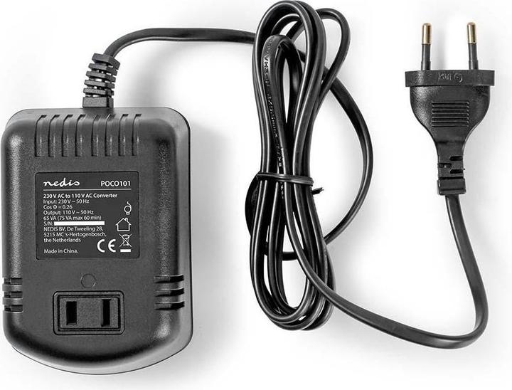 Produktbild Nedis Stromwandler - Netzstromversorgung - Europäisch-Amerikanisch - 230 VAC Umrichter - 75 W - 11