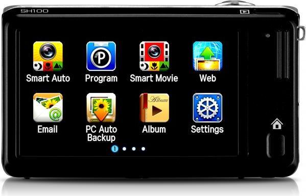 Actual product image Samsung SH100, 14MP, 5xzoom, W-LAN, HD movies, black (1/2,3'')