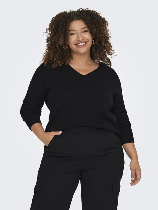 Actual product image Only Curvy V-neck Knit Sweater (S)