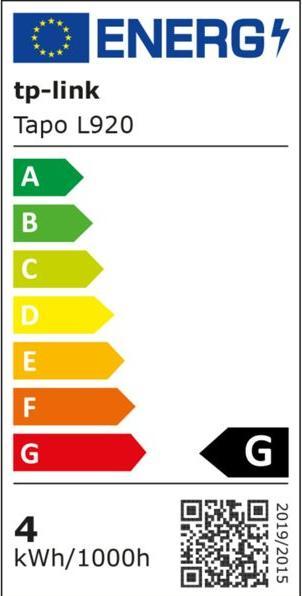 Etichetta energetica TP-Link Tapo (Multicolore, 500 cm, Interno)