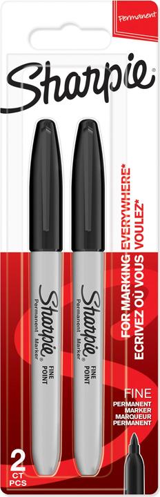 Produktbild Sharpie Fein (Weiss, Schwarz, 0.90 mm, 2 x)