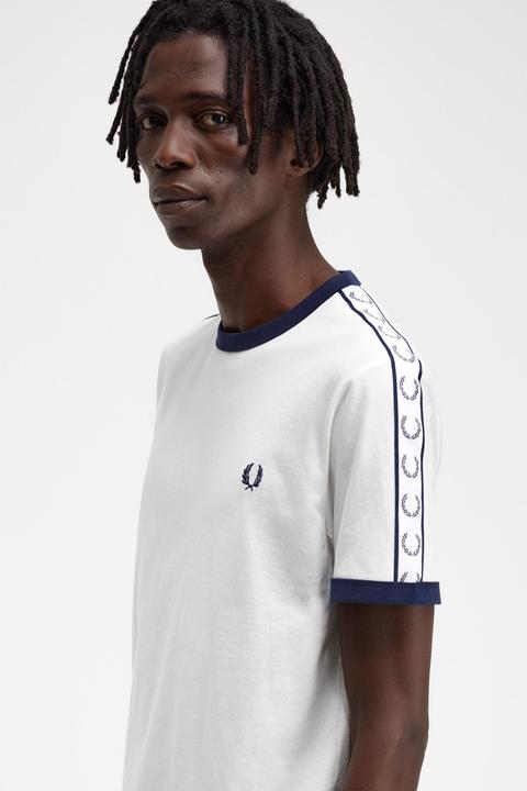Immagine prodotto Fred Perry T-shirt con finiture a contrasto e strisce (XXL)