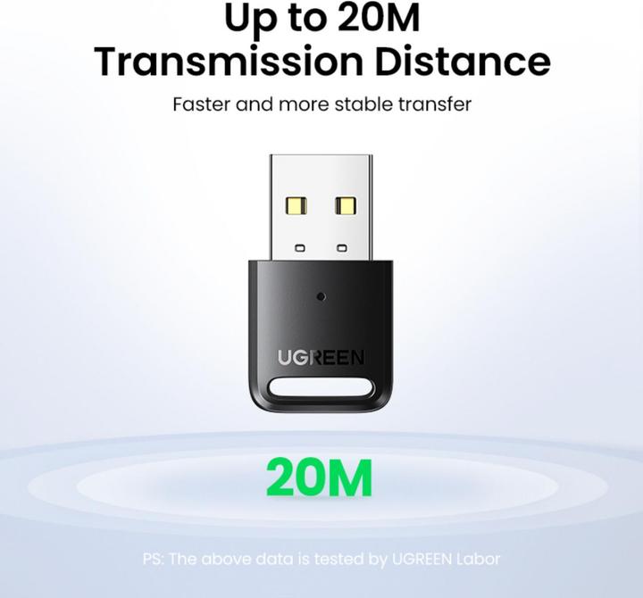 Actual product image Ugreen Bluetooth 5.3 USB adapter