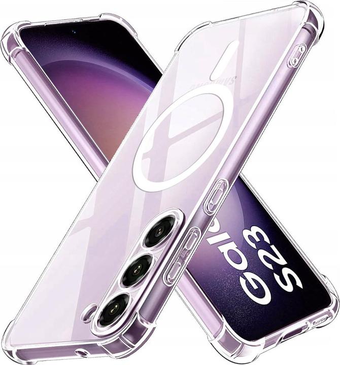 Actual product image Techsuit - Shockproof Clear Silicone MagSafe - Samsung Galaxy S23 - Clear (Samsung Galaxy S23)