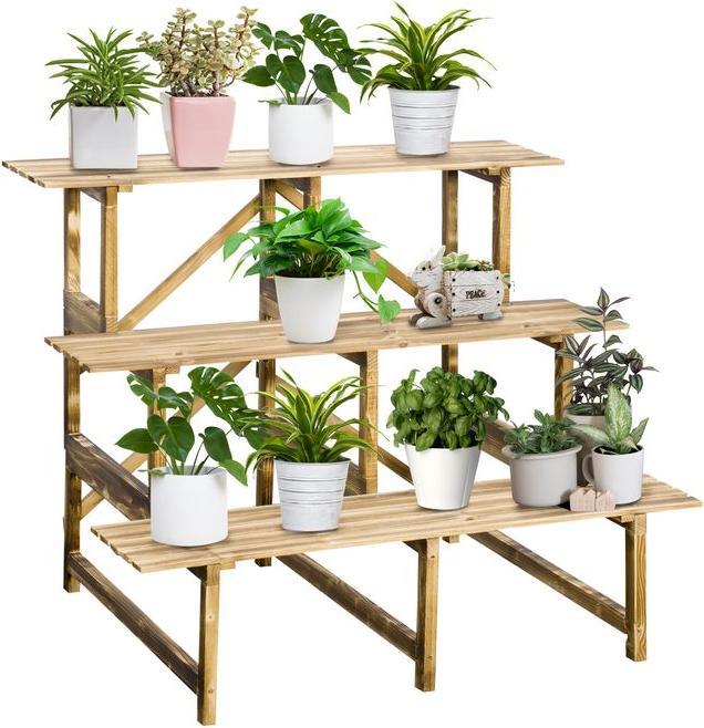 Produktbild Outsunny Pflanzentreppe Blumenregal Tannenholz