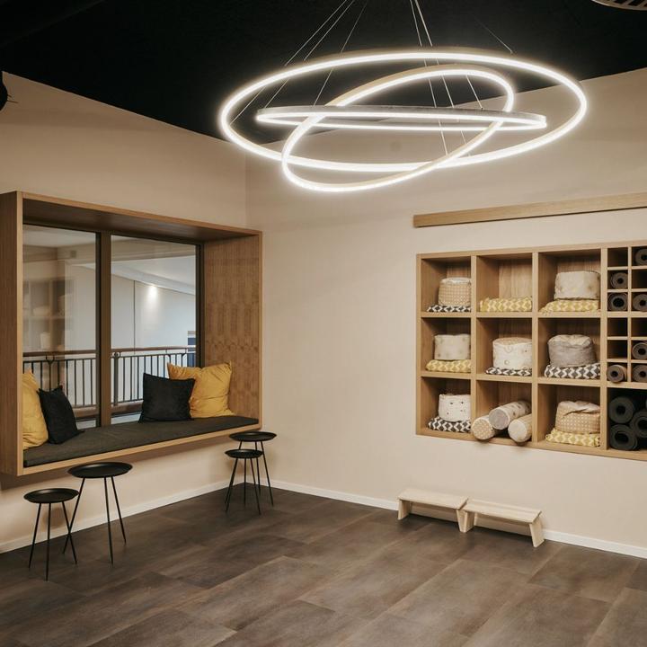Produktbild s.luce Hängelampe Ring Gold Ø 120 | 100 | 80cm