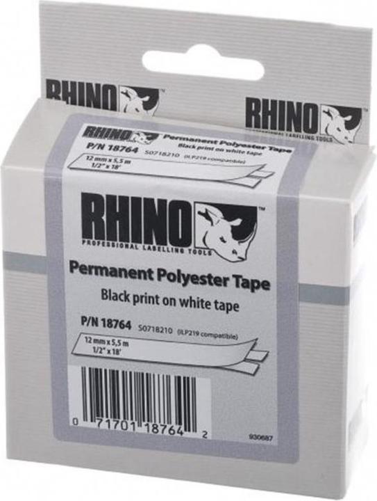 Produktbild Dymo Rhino ID2 Polyesterband (0.90 cm, Weiss)