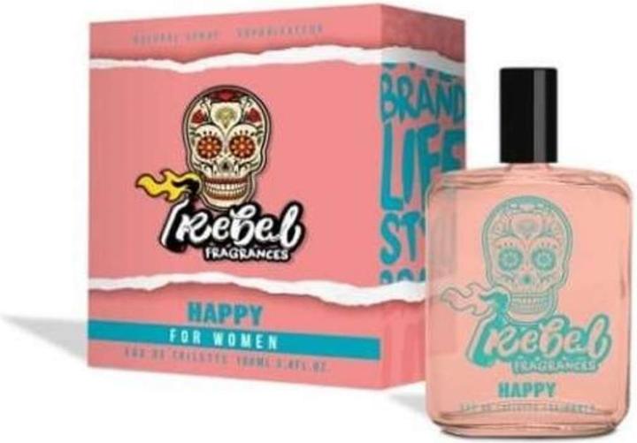 Actual product image Rebel Happy Women Eau De Toilette 100ml (Eau de toilette, 100 ml)