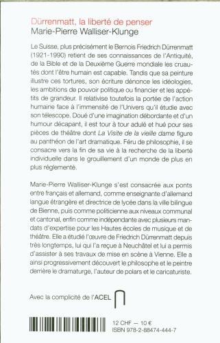 Produktbild Dürrenmatt : la liberté de penser (Französisch, Walliser-Klunge Marie-Pierre, 2021)