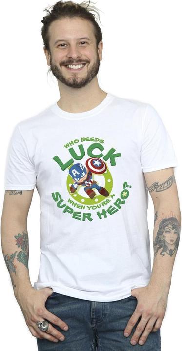 Produktbild St Patrick's Day Captain America Luck TShirt (L)