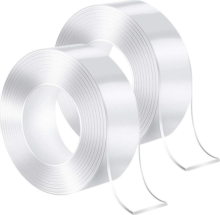 Produktbild Werkstein Doppelseitiges Nano Klebeband Wasserdicht / Wiederverwendbar 2er Set (50 mm)