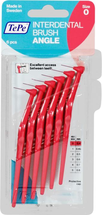 Actual product image TePe Interdental brushes Angle ISO 0 (6 x, 0.40 mm)