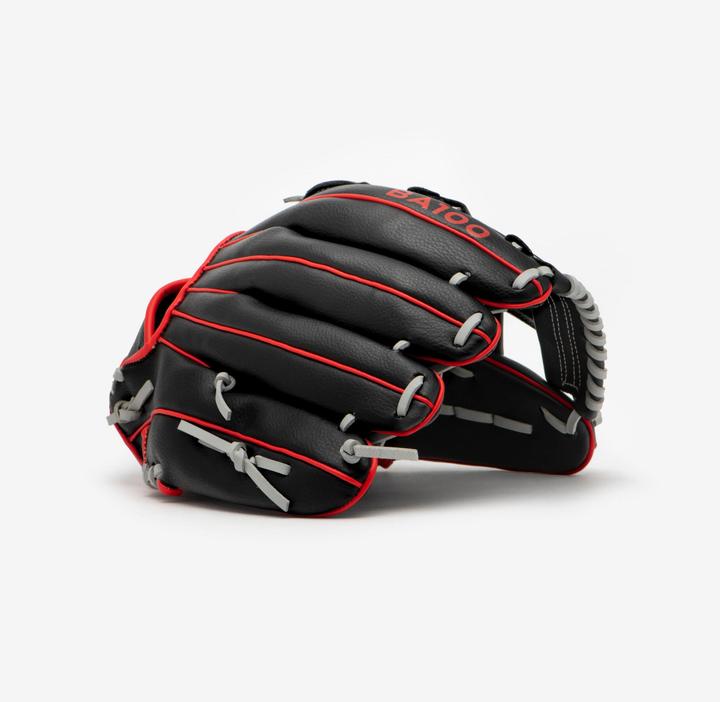 Actual product image Kipsta Ladies/men's baseball glove - BA100 LHT black/red (11.50")
