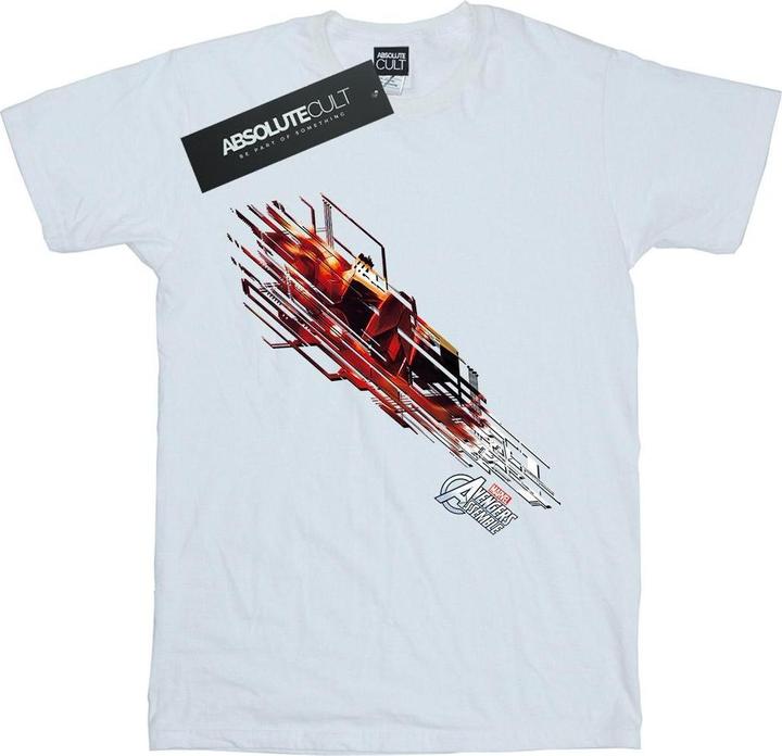Actual product image Mens Avengers Iron Man Shooting Burst T-Shirt (XL)