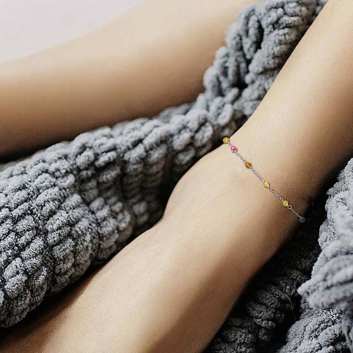 Immagine prodotto Engelsrufer Cavigliera con perline di vetro (Acciaio inossidabile, Vetro, 27 cm)