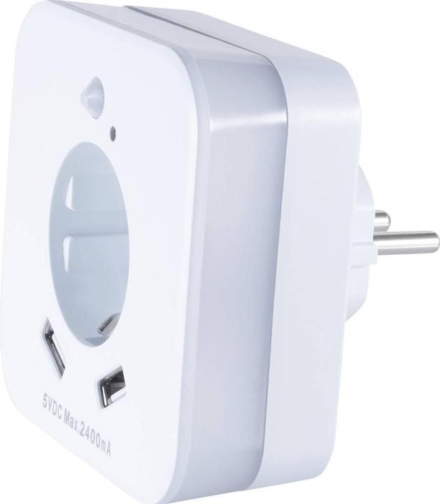 Produktbild InnTec SLED02 LED-Nachtlicht mit Bewegungsmelder LED Warmweiss Weiss