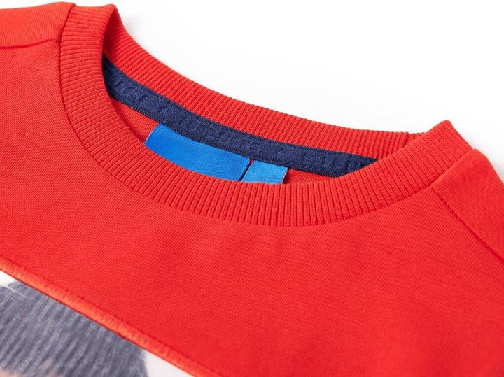 Produktbild VidaXL Kinder-Langarmshirt Rot 104,Material: 100 % Baumwolle,Farbe (104)