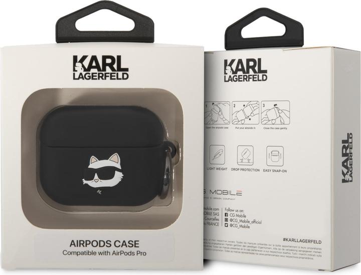 Produktbild Karl Lagerfeld Airpods Pro Logo NFT Choupette Head Silicone Case (Kopfhörer Tasche)