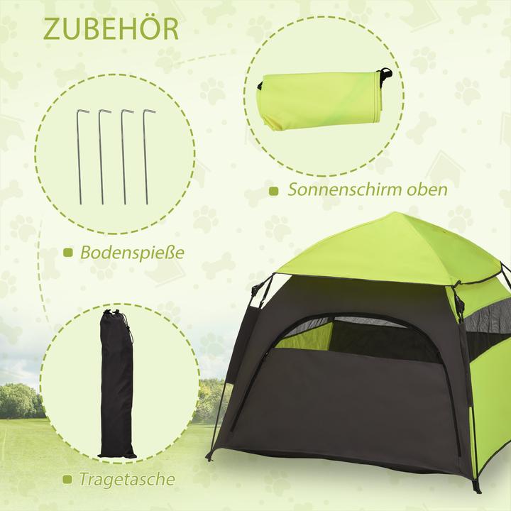 Produktbild PawHut Haustierzelt mit Sonnendach (Hundezelt)