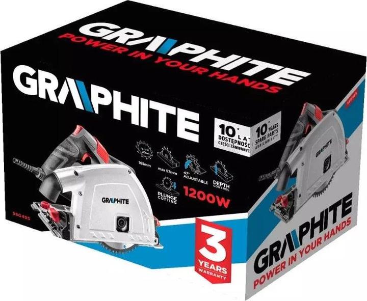 Actual product image Graphite Pilarka tarczowa 58G495 1200 W 165 mm