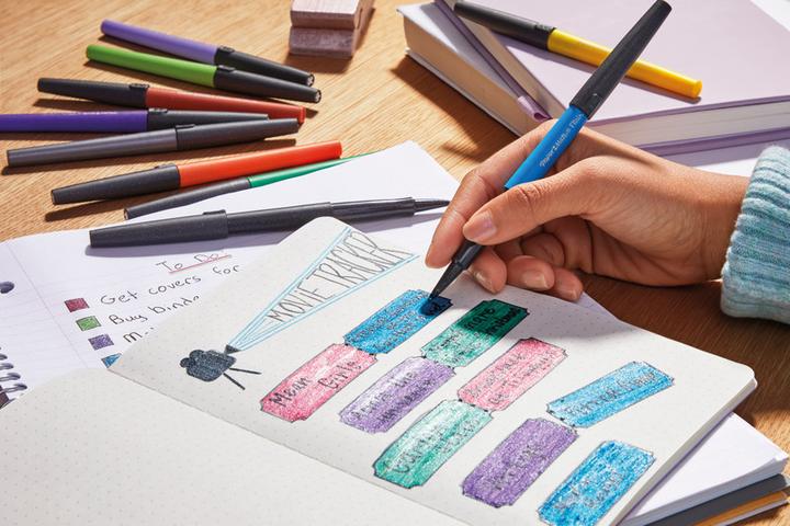 Produktbild Paper Mate Faserschreiber Flair 6er METALLIC M (Multicolor, 6 x)