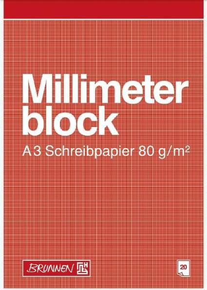 Actual product image Millimetre block DIN A3 Millimetre (A3, Checked)