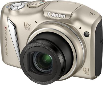Canon Powershot SX130, 12 MP, zoom 12x, vidéo HD, argenté (12.10 Mpx, 1/2,3'')